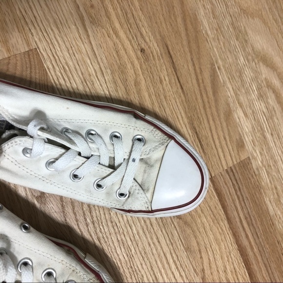 Converse White Sneakers Sz 6 Low Top Women’s - Picture 9 of 9